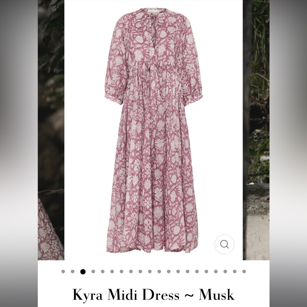 NWT DAUGHTERS OF INDIA KYRA MIDI DRESS
